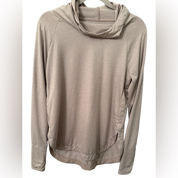 Athleta Tops - Athleta Women’s Long Sleeve Cowl Neck Top Pullover Grey Stretch Athleta Medium